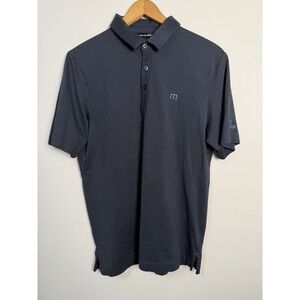 Travis Mathew Polo Shirt Mens Navy Pima Cotton Short Sleeve Small Medford Villag